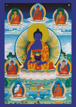 Carte-Mantra Bouddha de la Médecine