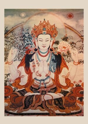 Carte-Mantra Tchènrézi