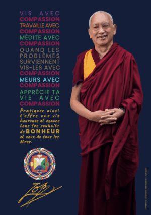 Mini-Poster "Vis avec compassion"